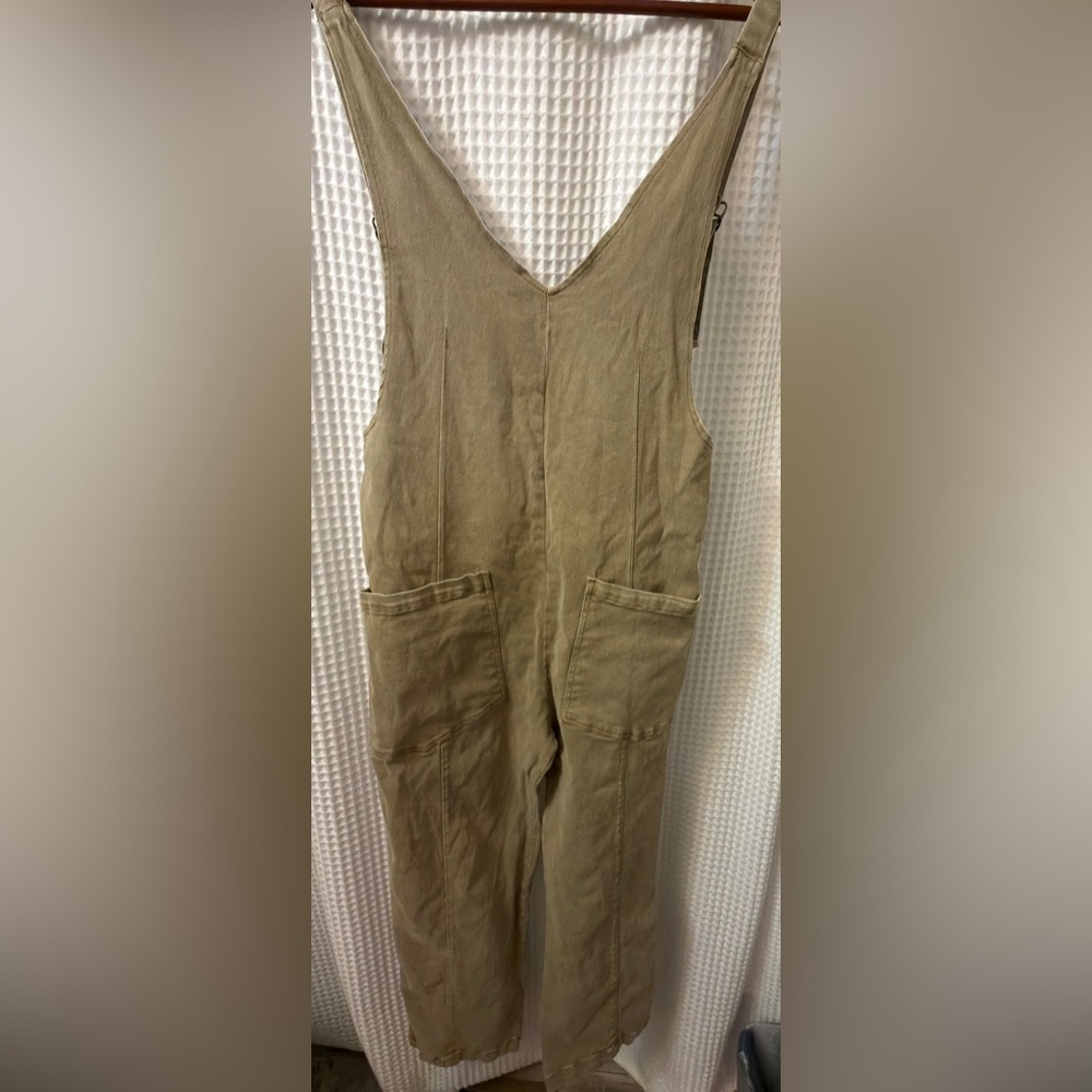 Zenana Outfitters Khaki Jumpsuit